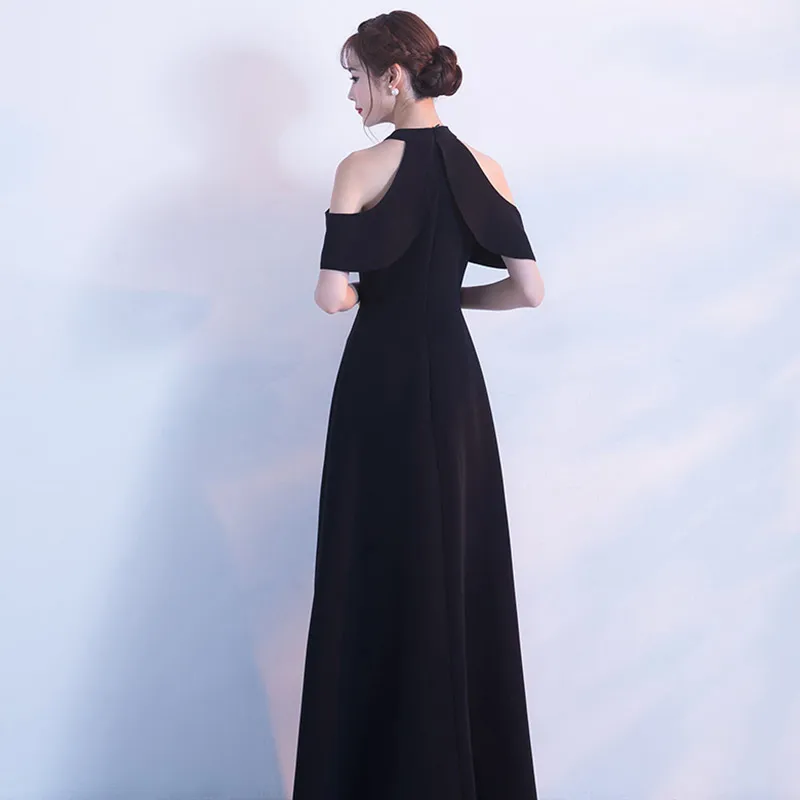 Простые платья Элегантные Длинные Выпускные женские вечерние Verano 2018 Festa Young Maxi