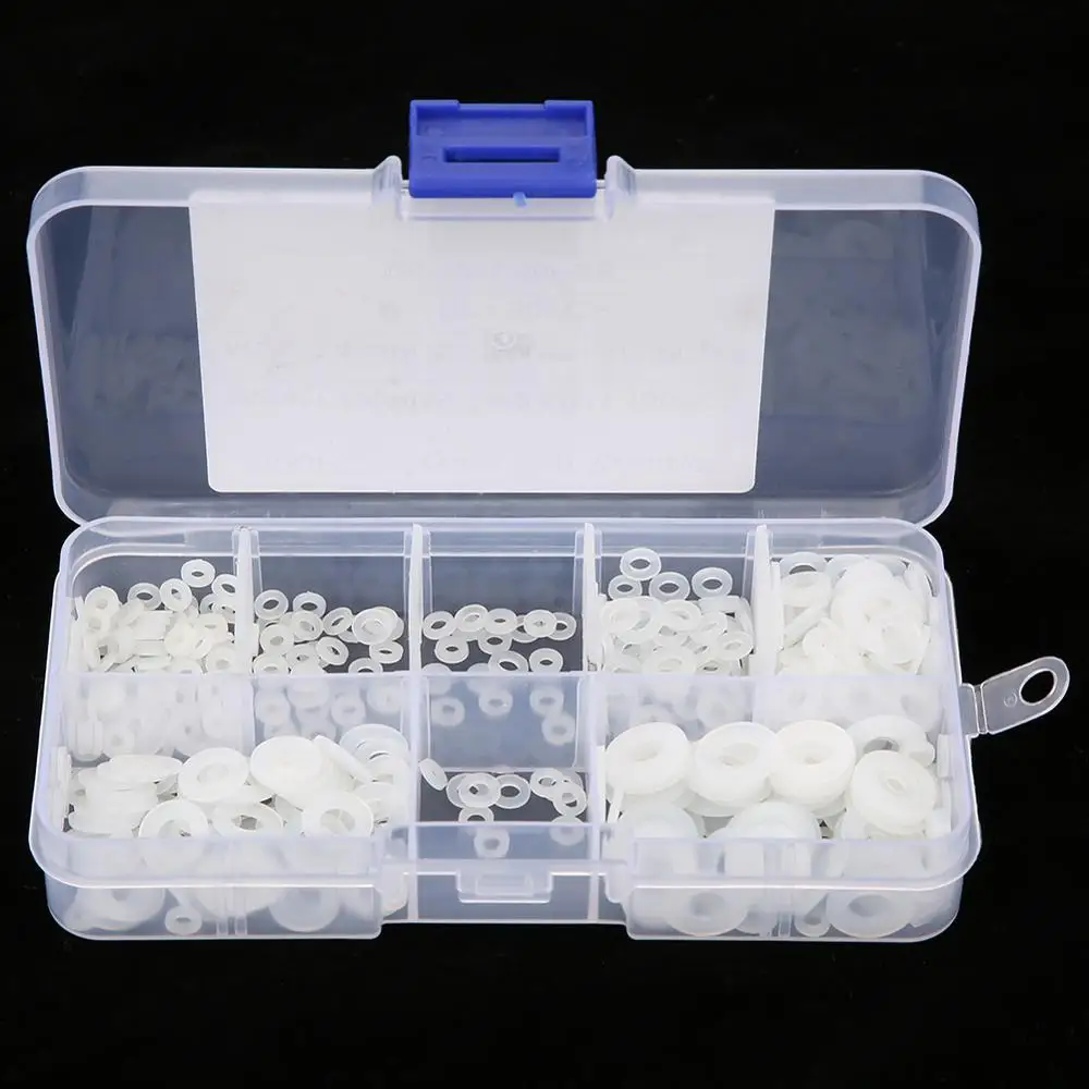 500 шт./компл. фотомагнитная прокладка из нейлона для плоской шайбы простые с