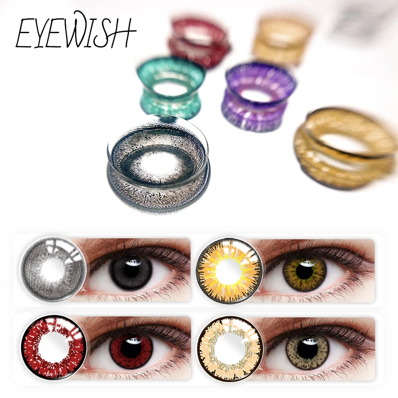 Цветные контакты ed косплей ежегодные глаз 3 тона для контактные линзы без рецепта