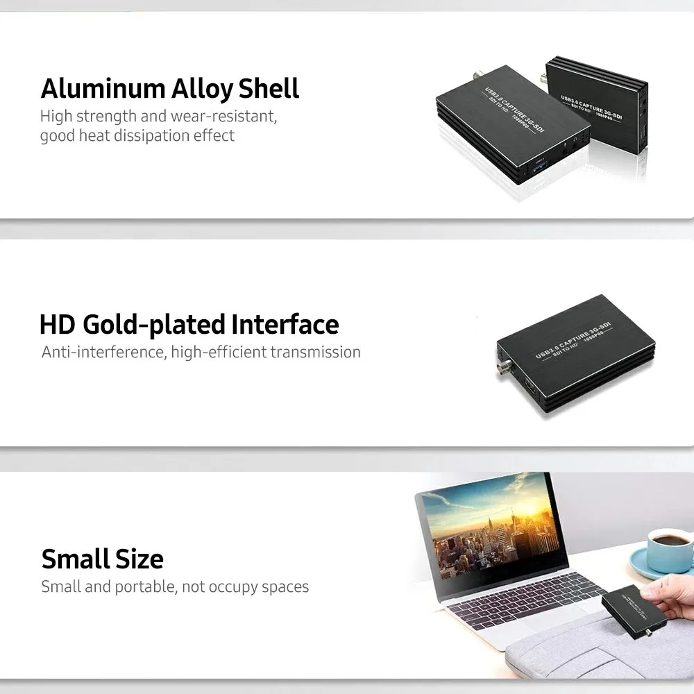 

NK-M006 3G-SDI Video Capture Card USB3.0 HD 1080P Video Capture Box SDI to HDMI-Compatible Adapter Converter Driver-free Design