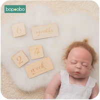 7pcs baby photography milestone cards square shape newborn milestone cards memorial monthly photography props toy souvenir set