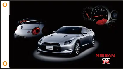 custom flag N banner NISSAN-GTR 3x5ft Polyester 01 | Дом и сад