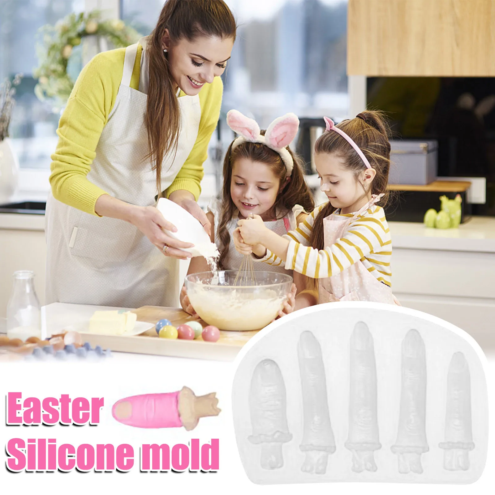 1 шт антипригарный Рождественский Лошадь Банни силиконовые формы для торта Пасхи