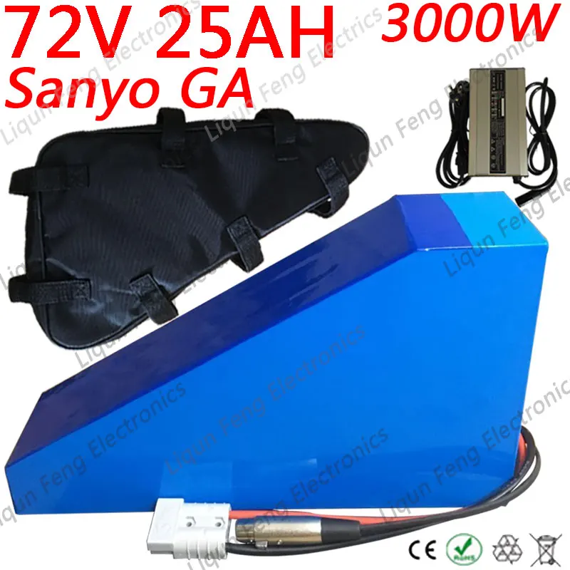 Аккумулятор для электроскутера Sanyo(GA) 72 в 25 Ач 3000 Вт 2000 | Спорт и развлечения