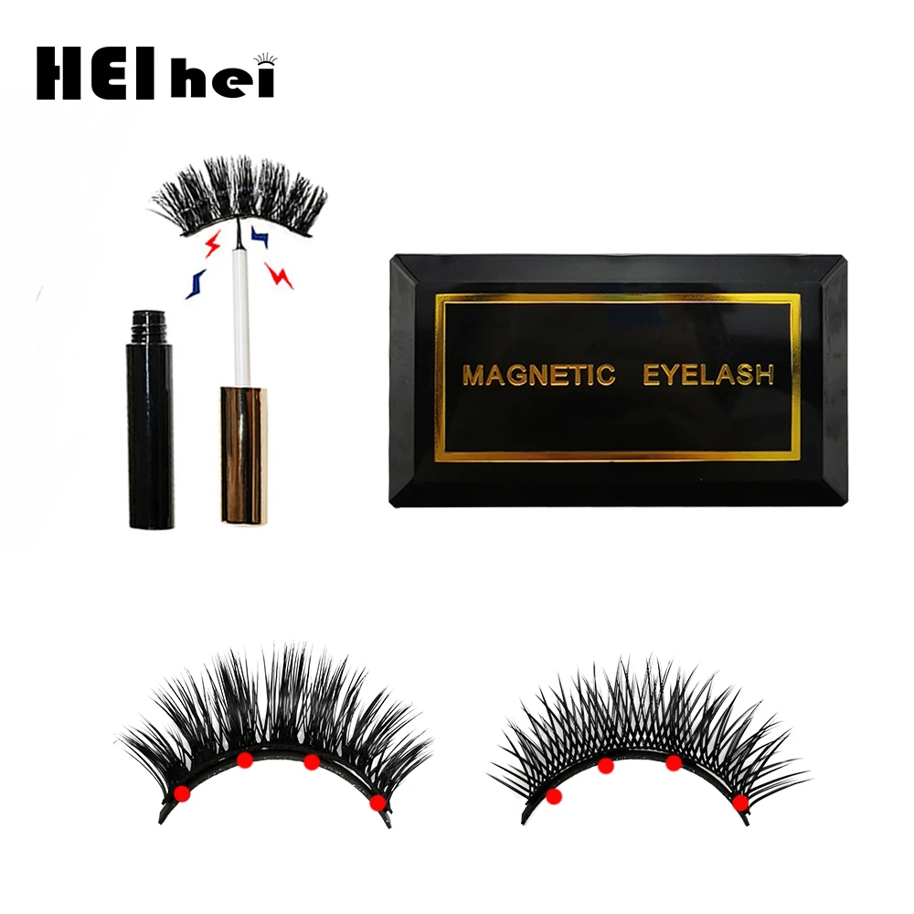 Натуральные накладные ресницы магнитные легко носить инструмент для макияжа