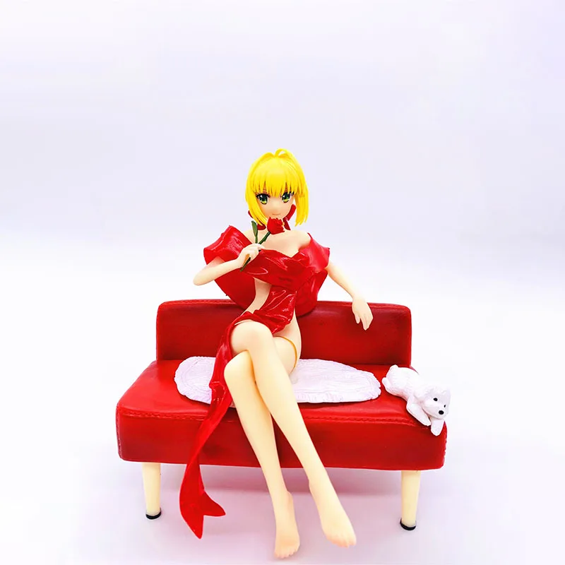 

Fate EXTRA Red Saber Nero Claudius Caesar Augustus Germanicus PVC Action Figure Stand Anime Figure Collection Model Toys