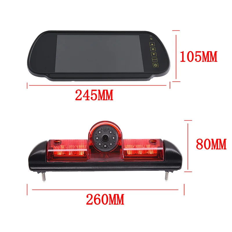 Камера заднего хода стоп-сигнал 7 дюймов светодиодный светильник ка для Citroen JUMPER