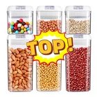 Органайзер для кухни, коробка для хлопьев, вместительный герметичный контейнер для хранения продуктов, Кухонный Контейнер для хранения сухого зерна, молока, порошка, сахара