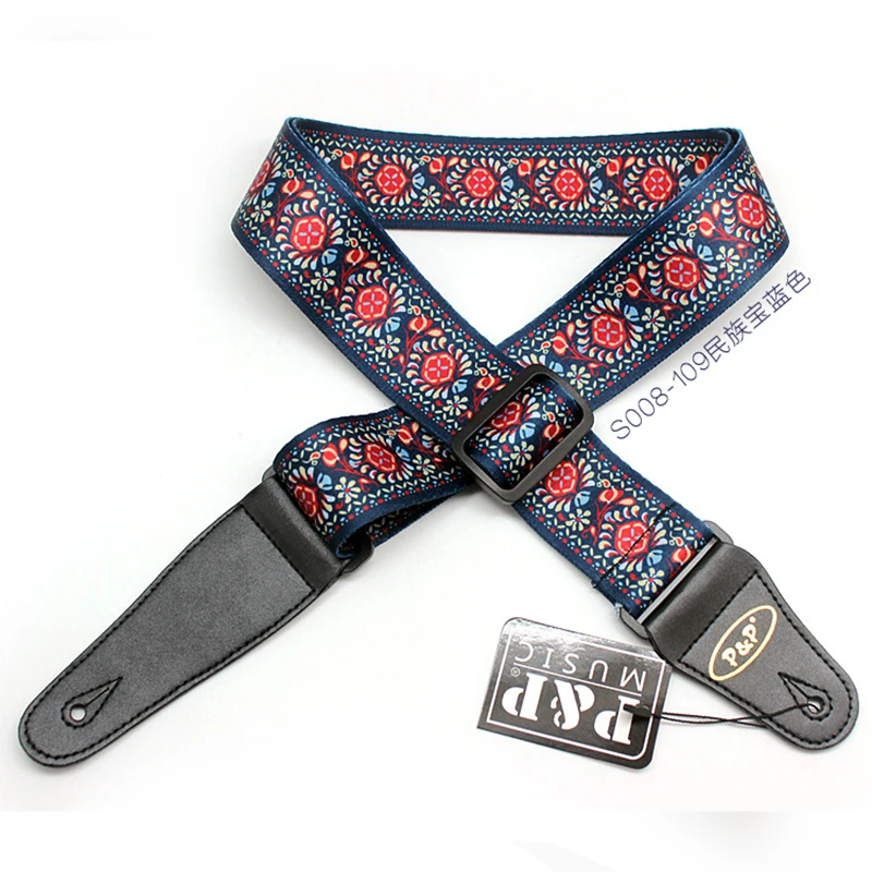 Ремень для гитары с принтом PP полиэстер ремень национальный цветок Подсолнух ra