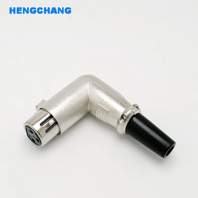 90 градусов правый угол 3pin XLR разъем Женский микрофонный адаптер|connector xlr|connector