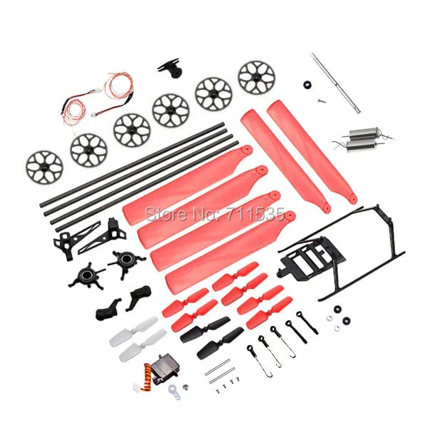 Главная лопасть хвост лезвия моторы служить аксессуары сумка для Wltoys V966 V977 XK K110 6Ch