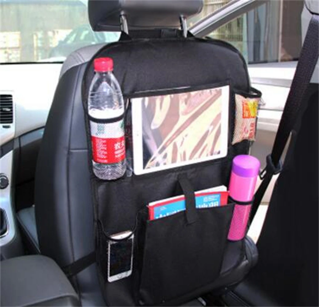 

Car Oxford Cloth Seat Back Storage Bag Drink Phone Organizer Nets Car Style Durable Car Accessories Interior