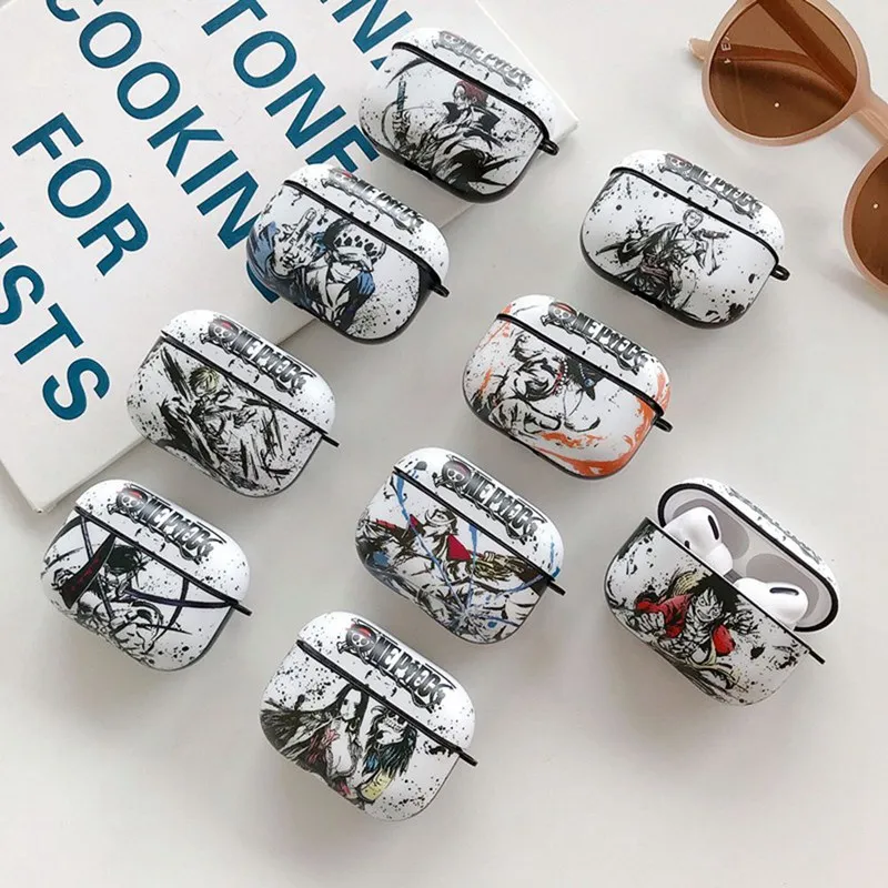 

Anime Boa Hancock Silicone Sketches Bluetooth Earphone Protective Case for Airpods Pro Charging Box Cover + Carabiner