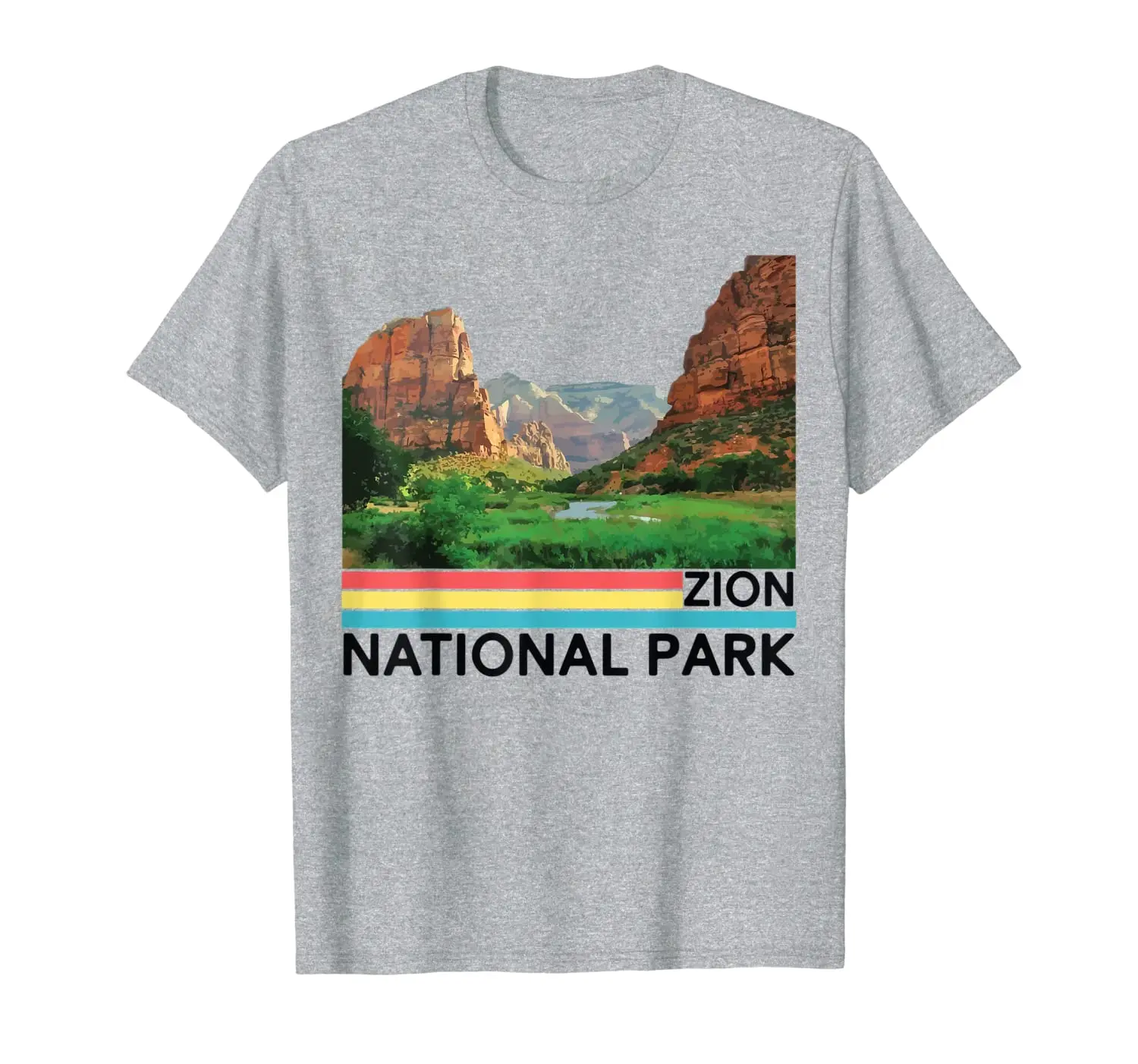 

Vintage Zion National Park Retro Mountain T-Shirt