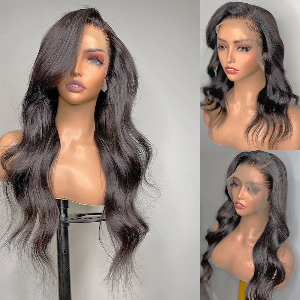 

Body Wave Lace Front Human Hair Wigs for Women 13x4 HD Lace Frontal Wig Brazilian Virgin Hair PrePlucked Natural Bleached Knots