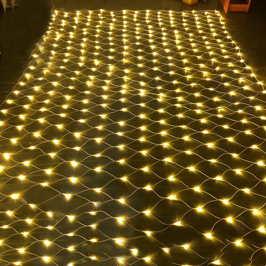 1.5X1.5M 3X2M 10 Trong 1 6X4M Giáng Sinh Lưới Đèn LED Ngoài Trời Lưới Dây Đèn Sân Vườn Cây ngày Lễ Tiệc Cưới Nàng Tiên Đèn Vòng Hoa