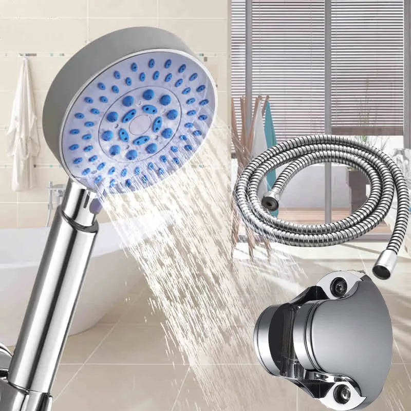 

Set of five grades of water effect electroplating hand-held shower multi-functional small shower shower shower head