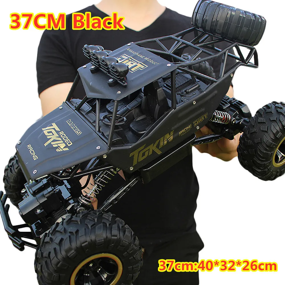 37CM Black Carhigh speed Truck внедорожный грузовик детские игрушки 1:12 4WD RC автомобиль обновленная версия 2,4G Радио пульт дистанционного управления игрушечный автомобиль - Цвет: 37CM Black