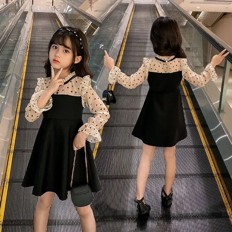 Платье для девочек платье в стиле пэчворк длинное вечернее Детский костюм с