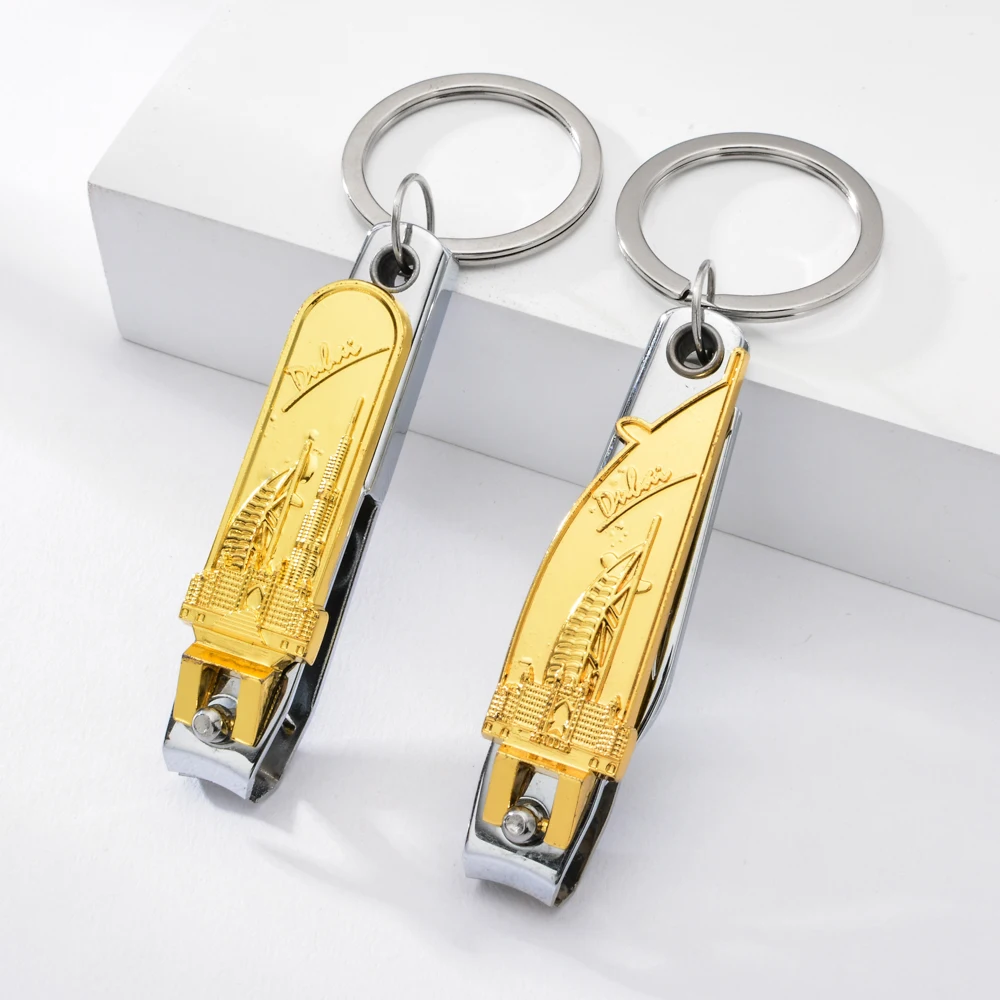 Vicney Дубай отель парус клипер для ногтей брелок Золотой и бронзовый цветной