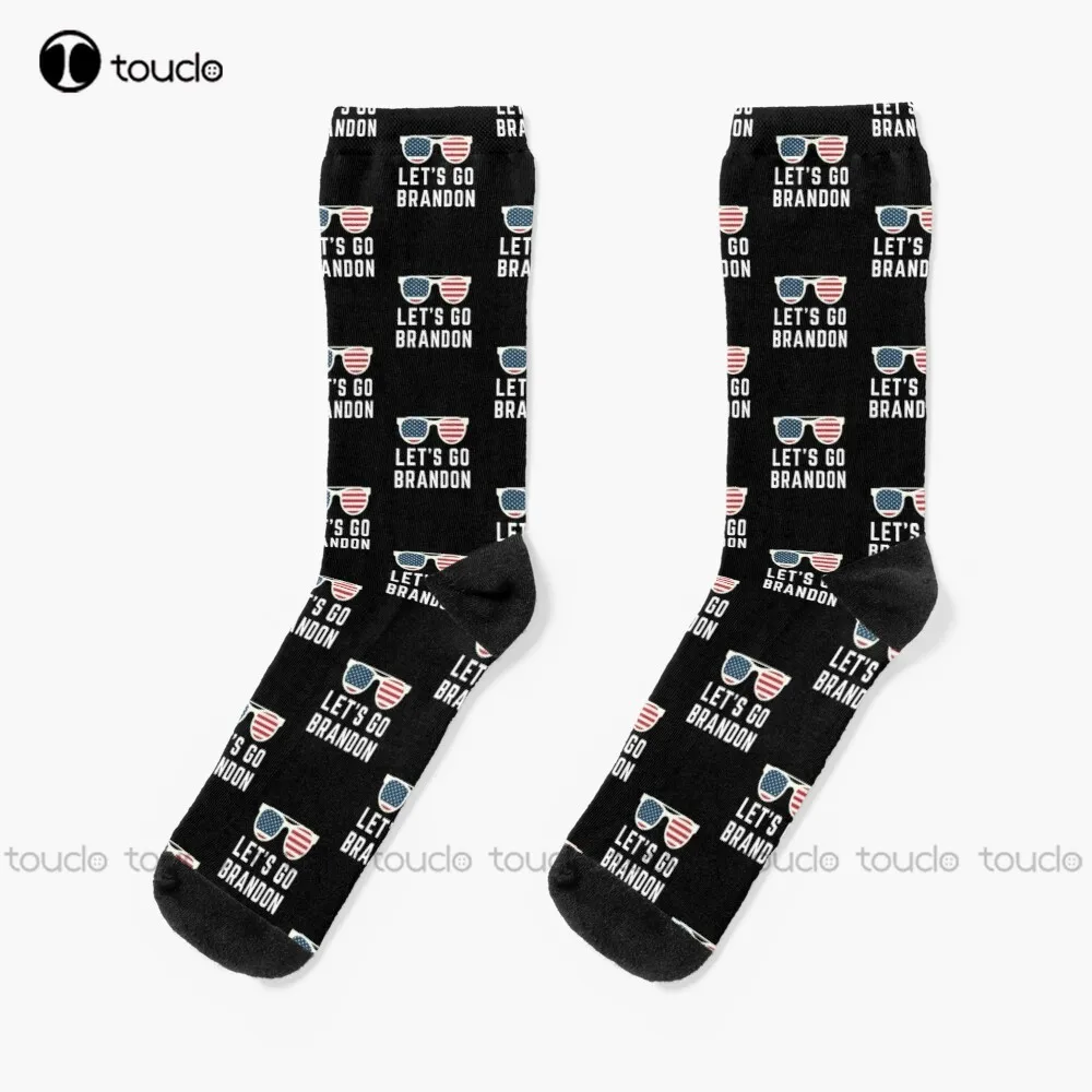 

Let’S Go Brandon Funny Socks Men Socks Personalized Custom Unisex Adult Teen Youth Socks 360° Digital Print Christmas Gift Gift