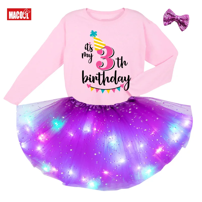 Милая яркая Одежда для девочек Летнее Детское карнавальное платье нарядное