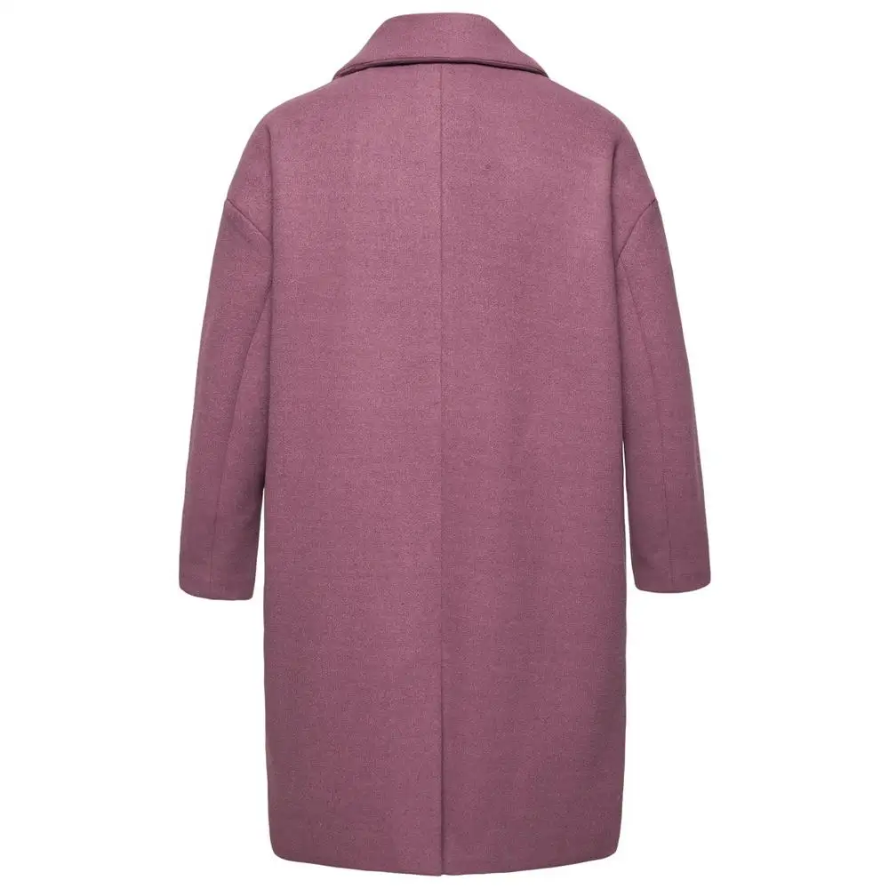 Мужское зимнее шерстяное пальто новое модное однотонное теплое плотное