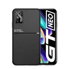Кожаный чехол для телефона с текстурой для Realme GT Neo Oppo Realmy, автомобильный магнитный держатель, защитный чехол для камеры, ударопрочный чехол из ТПУ