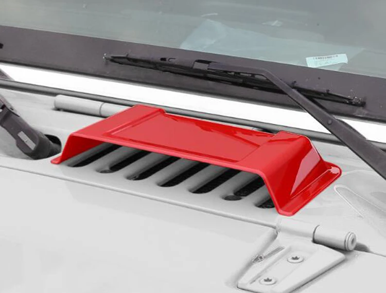 ABS Car Styling Exterior Air Intake Cap Hood Scoop Cover Decoration Stickers For Jeep Wrangler 2007 Up | Автомобили и мотоциклы