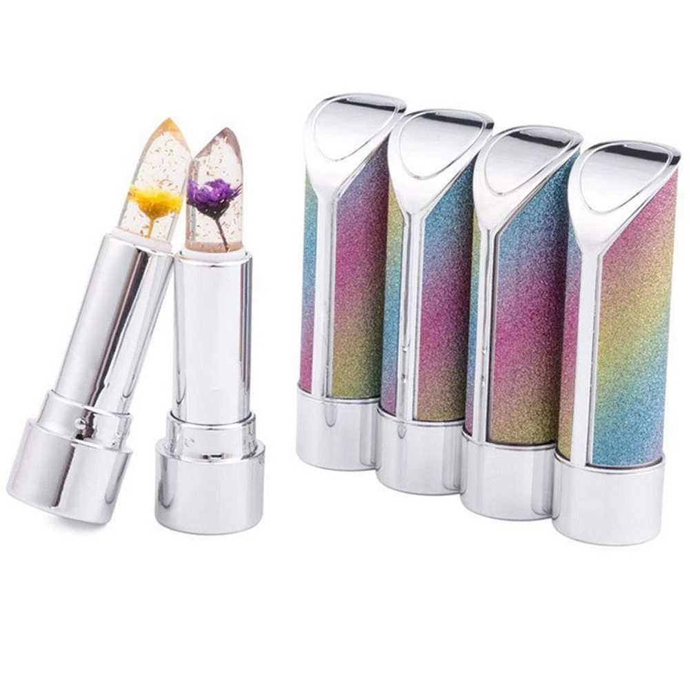 3 шт. губная помада Кристальный цветок желе питательный увлажняющий бальзам для