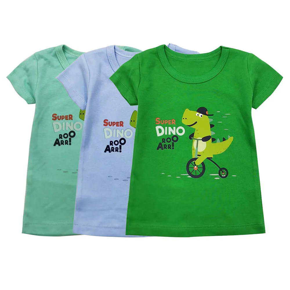 

Baby T-shirt three-piece short-sleeved Korean children's jacket spring and summer cartoon can be worn by men and women
