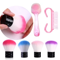 nail cleaning brushes remove dust acrylic drawing painting brush manicure nails art accessories uv gel polishing nail brushes