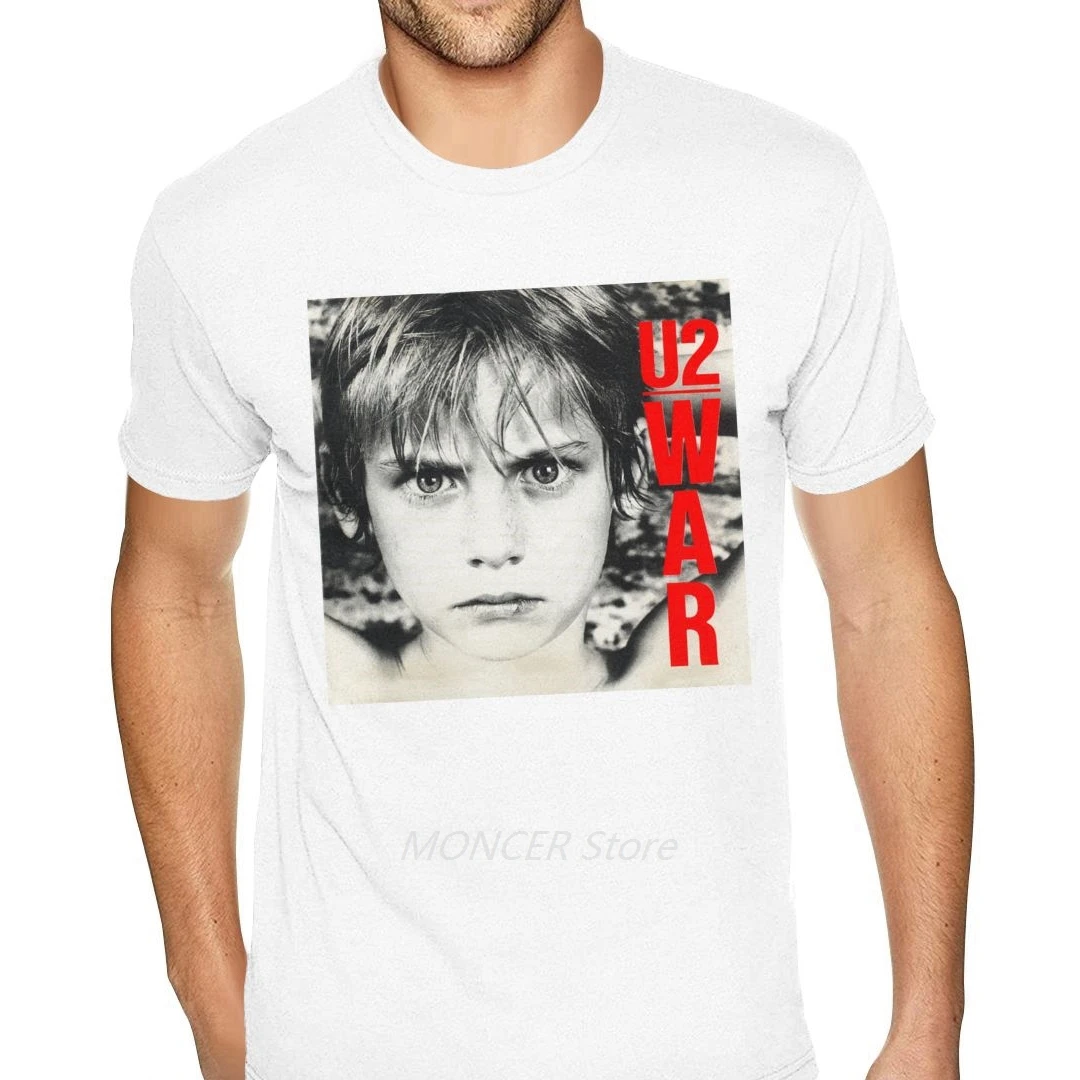 

Big Size U2 War Shirts Mens Funny Summer Short Sleeves Couple Shirts Matching 90s Clothing