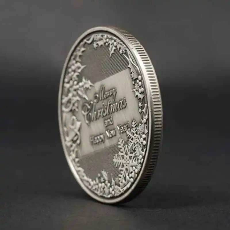 Счастливого Рождества Санта Клаус Happy Новый год Медь памятная монета | Дом и сад