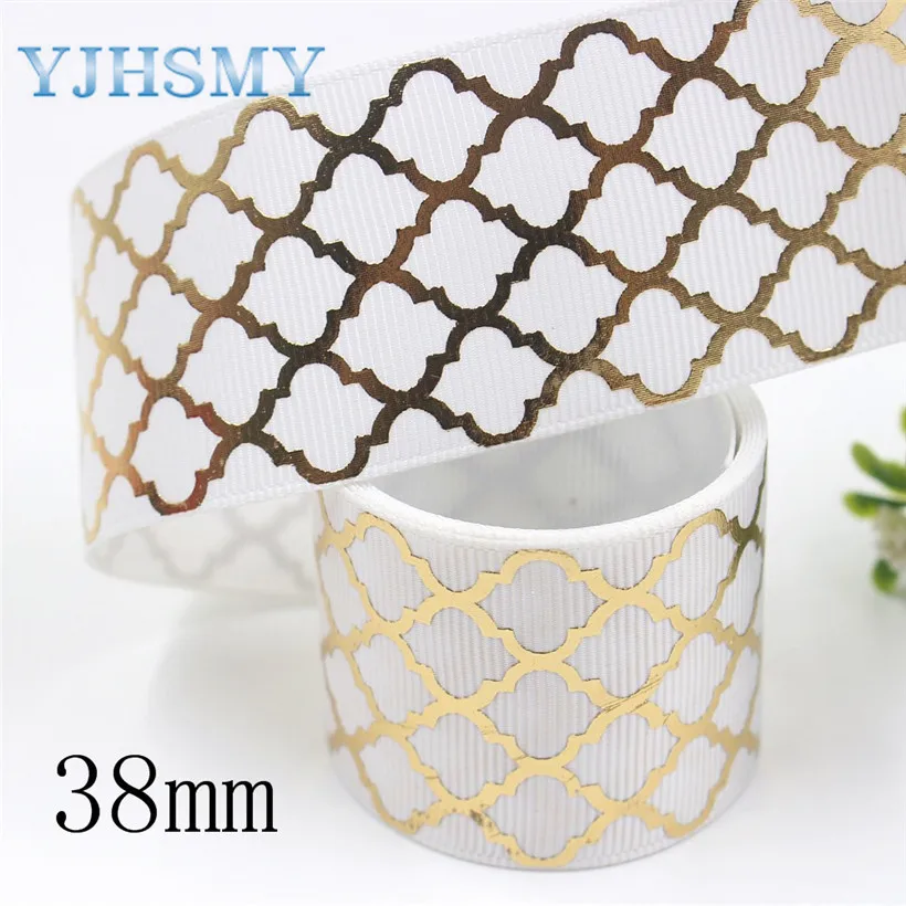 I-19814-1933 YJHSMY I-19814-1927, 38 мм, 5 ярдов сплошной цвет золочение плед теплопередачи ГРУ ленты, лук DIY аксессуары - Цвет: I-19814-1933