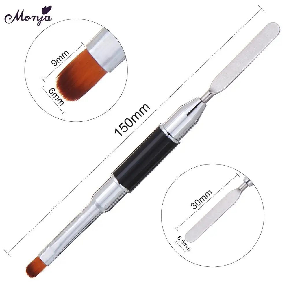 Набор для наращивания ногтей Monja акриловая пудра жидкая резьба полиуф-гель кисть