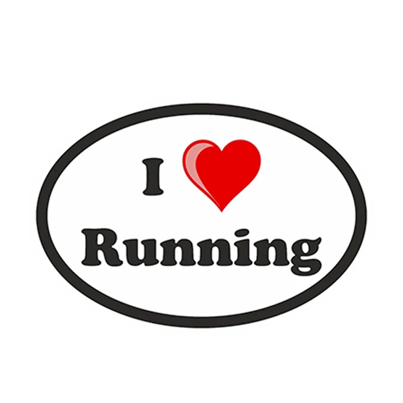 13 см стайлинга автомобилей Водонепроницаемый Овальный Стикеры с надписью I Love