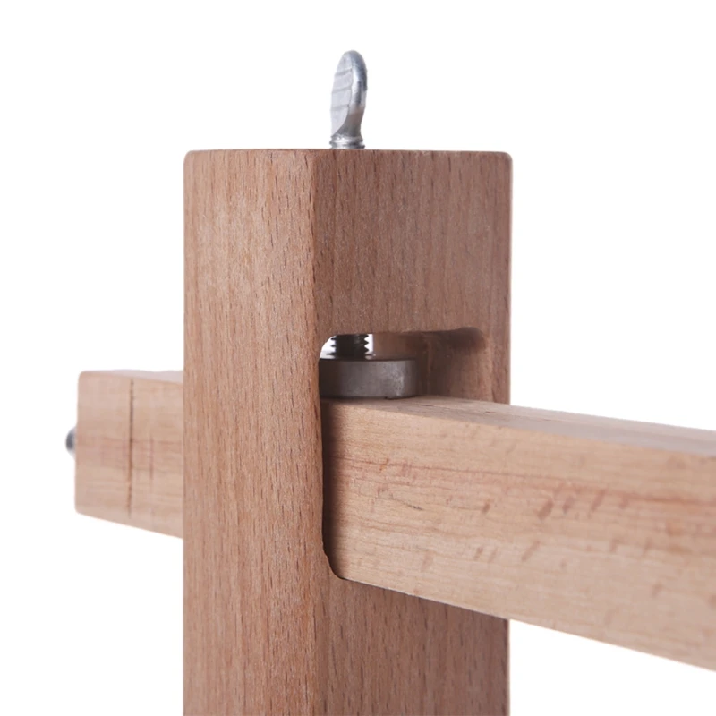 

New Wood Adjustable Strip Cutter Craft Tool Leather Hand Cutting Tools +5 Blades