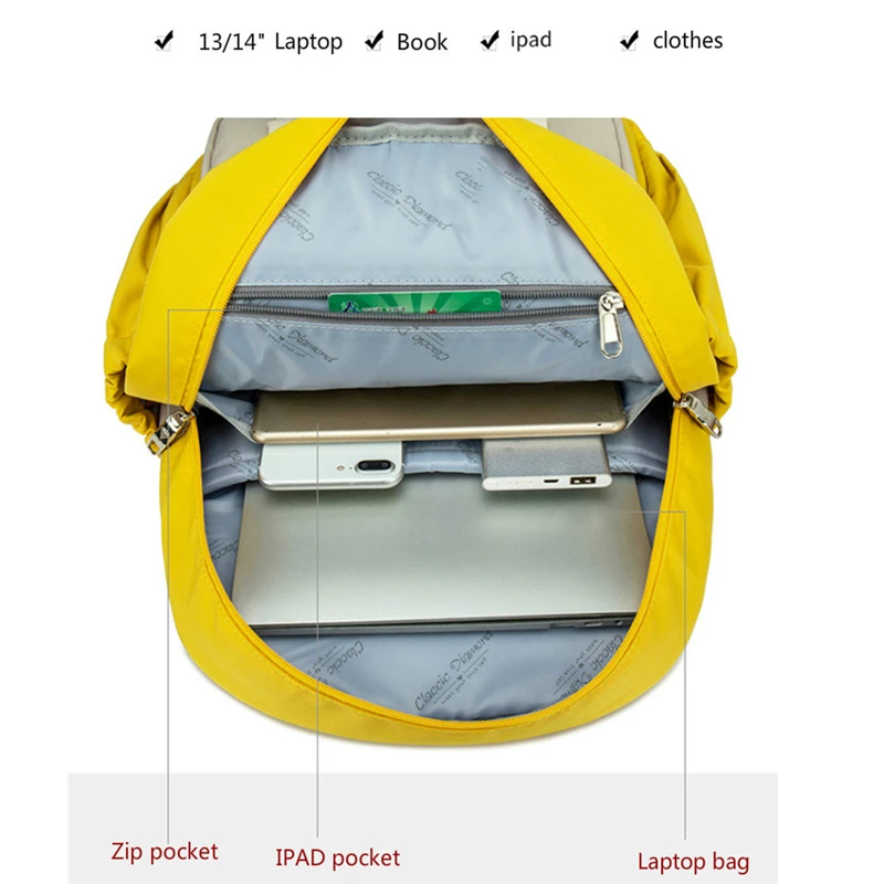 Korean New Junior School Bags For Teenager Girls College Backpack Student Children Bag Concise Waterproof Campus Backpacks