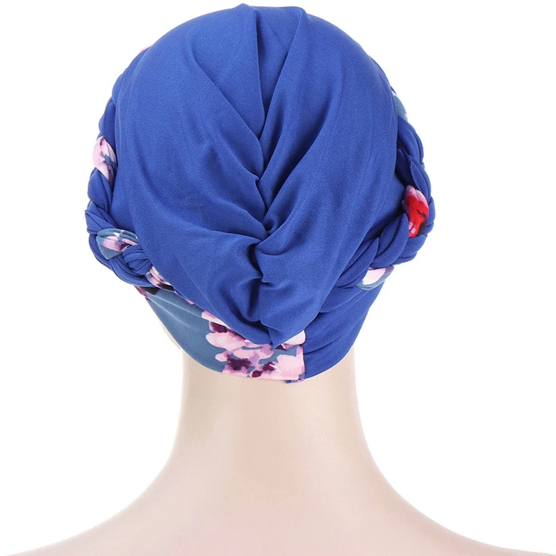 

New Women Soft Floral Print Cotton Women Turban Fashion Banadans Cancer Headwrap Chemo Cap Head Wrap Hair Accessories