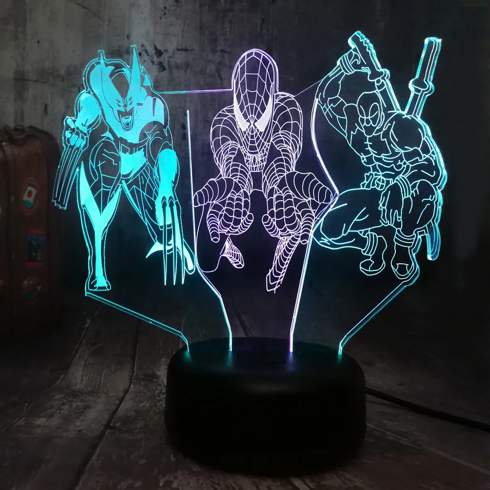 &quotЧеловек паук&quot X Для мужчин Росомаха фильма Дэдпул Рубашки с героями комиксов