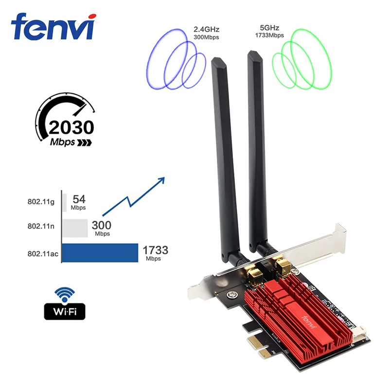 Двухдиапазонный беспроводной AC Настольный PCI-E Intel 9260AC 8260AC 802.11ac 2,4 г/5 ГГц WiFi Bluetooth PCI Express беспроводной WiFi адаптер