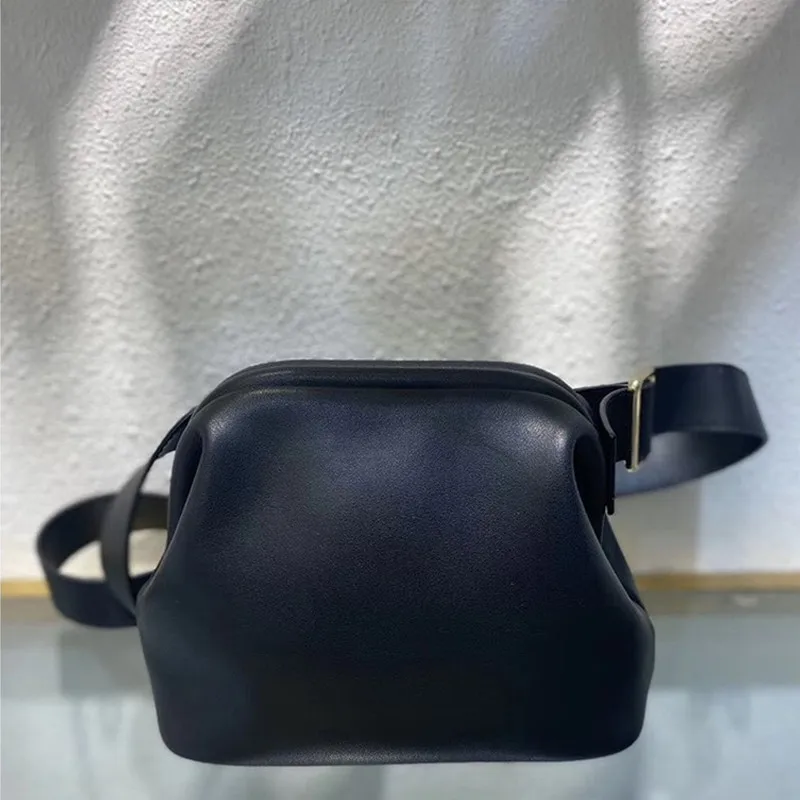 

Bags for Women 100% Leather New Fashion All-match Solid Color Real Leather Shoulder Belt Bag Purses and Handbags Sac A Main