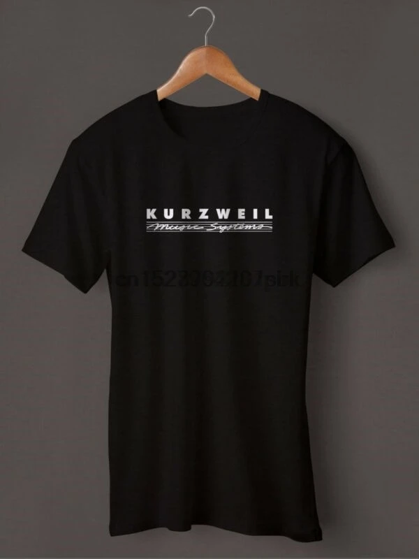Футболка с логотипом Kurzweil Music System S M L XL 2XL 3XL|Мужские футболки| |