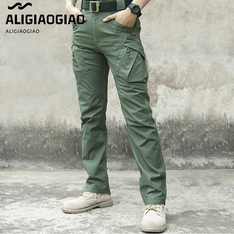 

New Military Army Tactical Pants 2021 Men SWAT Combat Pants Casual Elasticity Hikling Trousers Outdoor Camping Cargo Pants 5XL