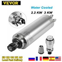 vevor 2 2kw 3kw water cooled spindle motor high speed er20 collet match with cnc engraving milling machine frequency converter