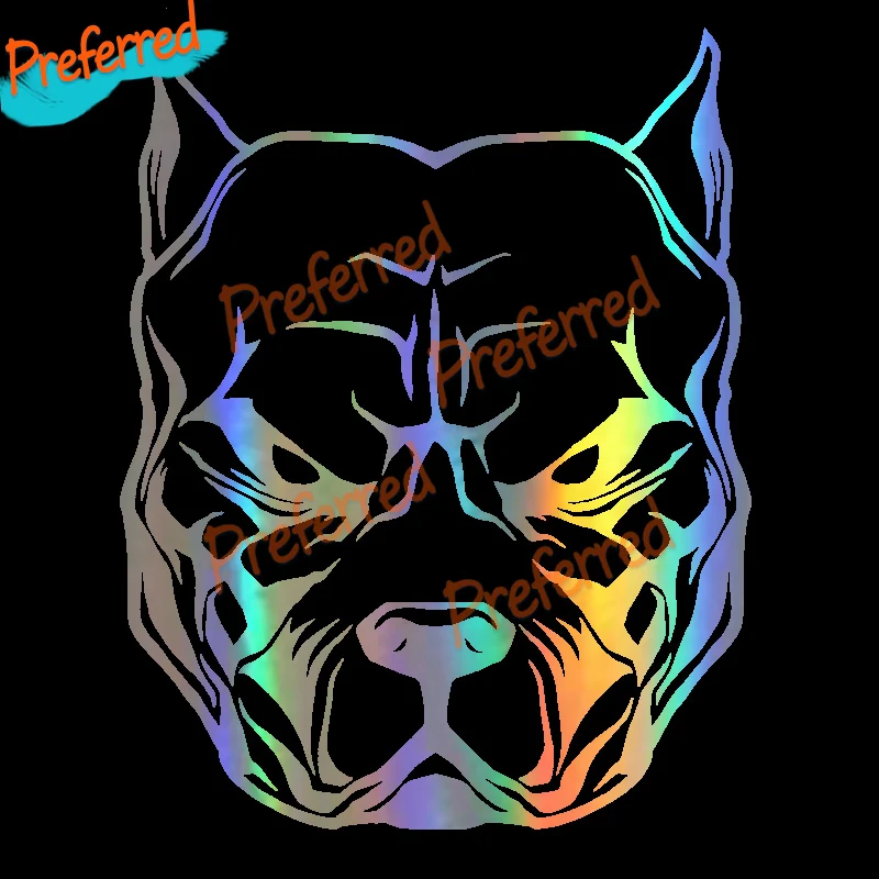 

Motorcycle Sticker Dog Pattern Pit Bull Pitbull Car Sticker Decal for Your Home, Car, Coolers, and Laptops 19*15cm