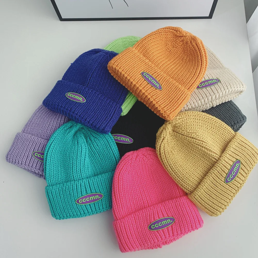

KENSHELLEY Fashion Women's Versatile Warm Wool Cap Autumn And Winter Ear Protection Baotou Cold Knitted Hat