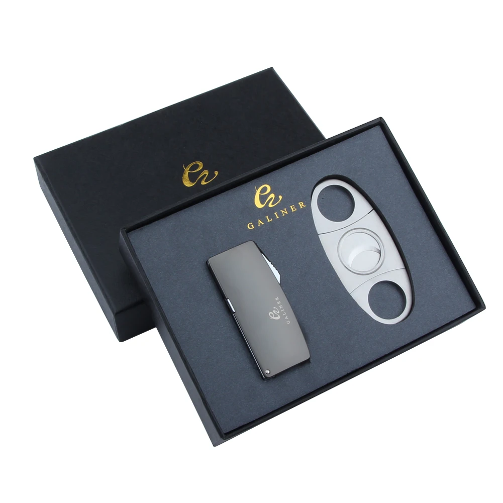 Набор аксессуаров для сигар GALINER серебряная дорожная Зажигалка острый