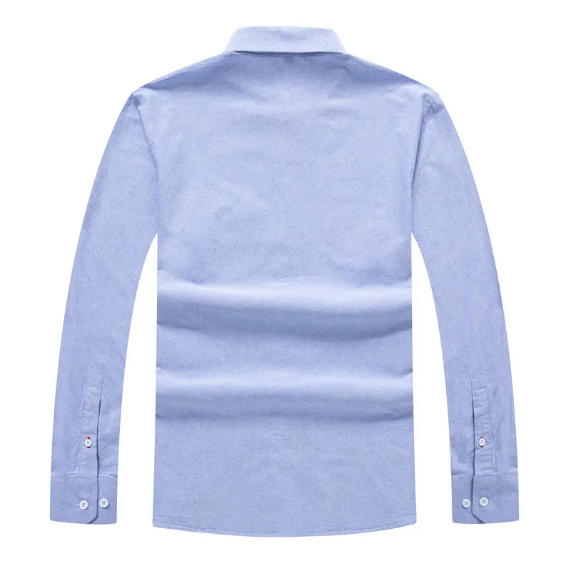 8XL 7XL 6XL размера плюс хлопок с длинным рукавом мужская рубашка свободный крой